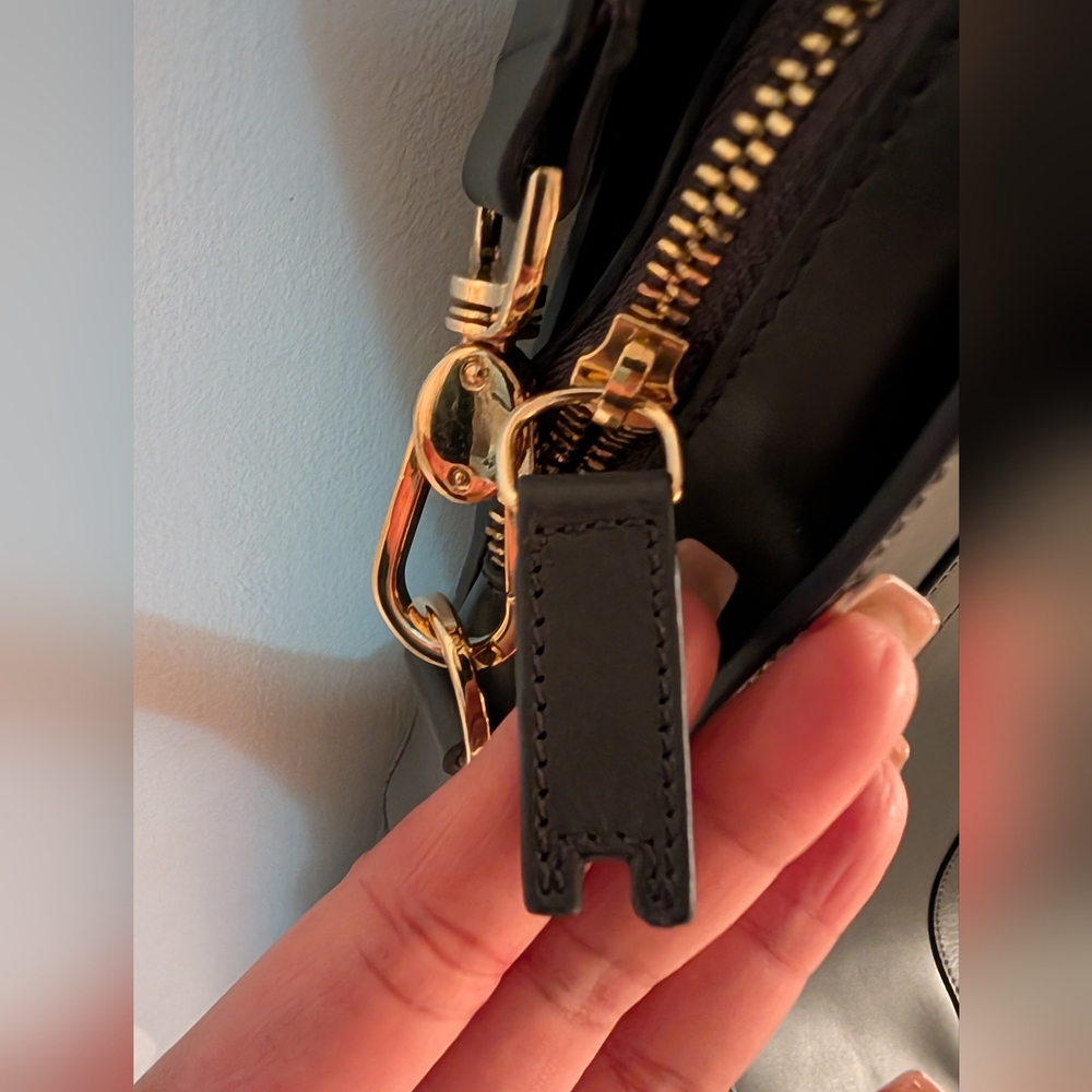 Rare Hennessy Gray Leather Messenger Laptop Carrier Tote Bag - Picture 7 of 13